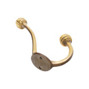 Spira Brass - Beehive Twin Coat Hook Aged Brass - SB6187AB - Choice Handles