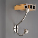 Spira Brass - Beehive Twin Coat Hook Polished Nickel - SB6187PN - Choice Handles