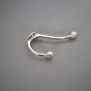 Spira Brass - Beehive Twin Coat Hook Polished Nickel - SB6187PN - Choice Handles