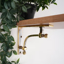 Spira Brass - Beehive Medium Shelf Bracket Aged Brass (Sold in Pairs) - SB6189AB - Choice Handles