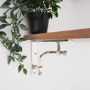 Spira Brass - Beehive Medium Shelf Bracket Polished Nickel (Sold in Pairs) - SB6189PN - Choice Handles