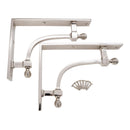 Spira Brass - Beehive Medium Shelf Bracket Polished Nickel (Sold in Pairs) - SB6189PN - Choice Handles