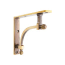 Spira Brass - Beehive Large Shelf Bracket Aged Brass (Sold in Pairs) - SB6190AB - Choice Handles