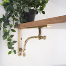 Spira Brass - Beehive Large Shelf Bracket Aged Brass (Sold in Pairs) - SB6190AB - Choice Handles