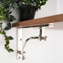 Spira Brass - Beehive Large Shelf Bracket Polished Nickel (Sold in Pairs) - SB6190PN - Choice Handles