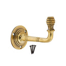 Spira Brass - Beehive Small Coat Hook Aged Brass - SB6191AB - Choice Handles