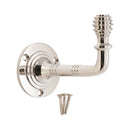 Spira Brass - Beehive Small Coat Hook Polished Nickel - SB6191PN - Choice Handles