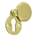 Prima - Covered Heavy Door Keyhole Escutcheon 42mm x 33mm - Satin Brass - SB624