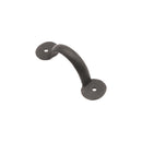 Spira Brass - Iron Door Handle Penny End 4" - 100mm - Beeswax - SB6301BX - Choice Handles