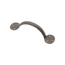 Spira Brass - Iron Door Handle Penny End 8" - 200mm  - Beeswax - SB6303BX - Choice Handles