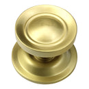 Prima - Victorian Centre Door Knob - Satin Brass - SB669