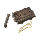 Spira Brass - Davenport Rim Lock - Aged Bronze - SB7101ABZ - Choice Handles