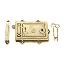 Spira Brass - Davenport Rim Lock - Aged Brass - SB7101AB - Choice Handles