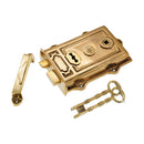 Spira Brass - Davenport Rim Lock - Polished Brass - SB7101PB - Choice Handles