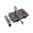 Spira Brass - Iron Davenport Rim Lock Pewter/Antique - SB7101PEW/ANT - Choice Handles