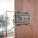 Spira Brass - Iron Davenport Rim Lock Pewter/Antique - SB7101PEW/ANT - Choice Handles