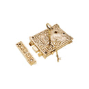 Spira Brass - Floral Rim Lock  - Polished Brass - SB7102PBUL - Choice Handles