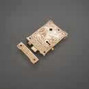 Spira Brass - Floral Rim Lock  - Polished Brass - SB7102PBUL - Choice Handles