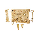 Spira Brass - Floral Rim Lock  - Polished Brass - SB7102PBUL - Choice Handles