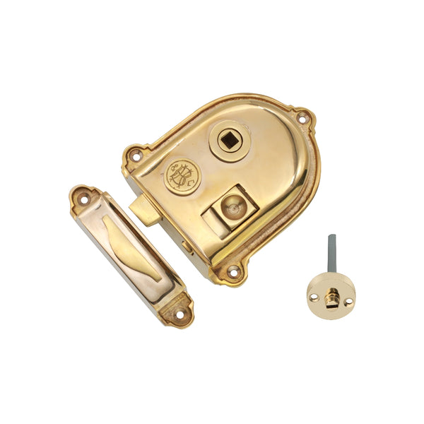 Spira Brass - Cromwell Rim Latch  - Polished Brass - SB7105PBUL - Choice Handles