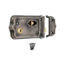 Spira Brass - Gothic Rim Latch 105mm  - Pewter - SB7106PEW - Choice Handles