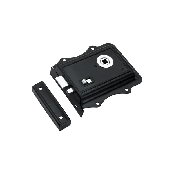 Spira Brass - Iron Rim Lock Olde - Black/Chrome - SB7111BLK/PC