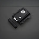 Spira Brass - Iron Rim Lock Olde - Black/Chrome - SB7111BLK/PC - Choice Handles