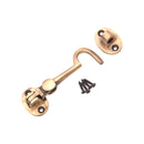 Spira Brass - Silent Cabin Hook 3" - 75mm  - Antique Brass - SB8111ANT - Choice Handles