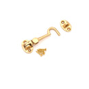 Spira Brass - Silent Cabin Hook 3" - 75mm  - Polished Brass - SB8111PB - Choice Handles