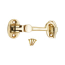 Spira Brass - Silent Cabin Hook 3" - 75mm  - Polished Brass - SB8111PB - Choice Handles
