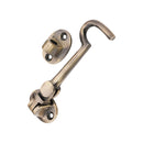 Spira Brass - Silent Cabin Hook 4" - 100mm  - Antique Brass - SB8112ANT - Choice Handles