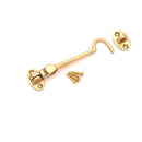 Spira Brass - Silent Cabin Hook 4" - 100mm  - Polished Brass - SB8112PB - Choice Handles