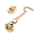 Spira Brass - Silent Cabin Hook 4" - 100mm  - Polished Brass - SB8112PB - Choice Handles