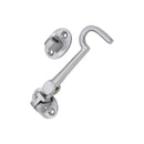Spira Brass - Silent Cabin Hook 4" - 100mm  - Satin Chrome - SB8112SC - Choice Handles