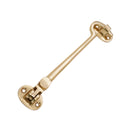 Spira Brass - Silent Cabin Hook 6" - 150mm  - Polished Brass - SB8113PB - Choice Handles
