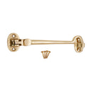 Spira Brass - Silent Cabin Hook 6" - 150mm  - Polished Brass - SB8113PB - Choice Handles