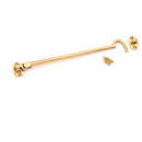 Spira Brass - Silent Cabin Hook 10" - 250mm  - Polished Brass - SB8115PB - Choice Handles