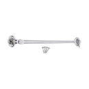 Spira Brass - Silent Cabin Hook 10" - 250mm  - Satin Chrome - SB8115SC - Choice Handles