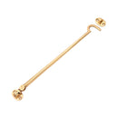 Spira Brass - Silent Cabin Hook 12" - 300mm  - Polished Brass - SB8116PB - Choice Handles