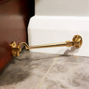 Spira Brass - Silent Cabin Hook 12" - 300mm  - Polished Brass - SB8116PB - Choice Handles