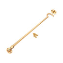 Spira Brass - Silent Cabin Hook 12" - 300mm  - Polished Brass - SB8116PB - Choice Handles