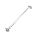 Spira Brass - Silent Cabin Hook 12" - 300mm  - Satin Chrome - SB8116SC - Choice Handles