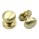 Prima - Mushroom Mortice Door Knob - Satin Brass - SB92B