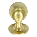 Prima - Reeded Cabinet Cupboard Knob - Satin Brass - SB975