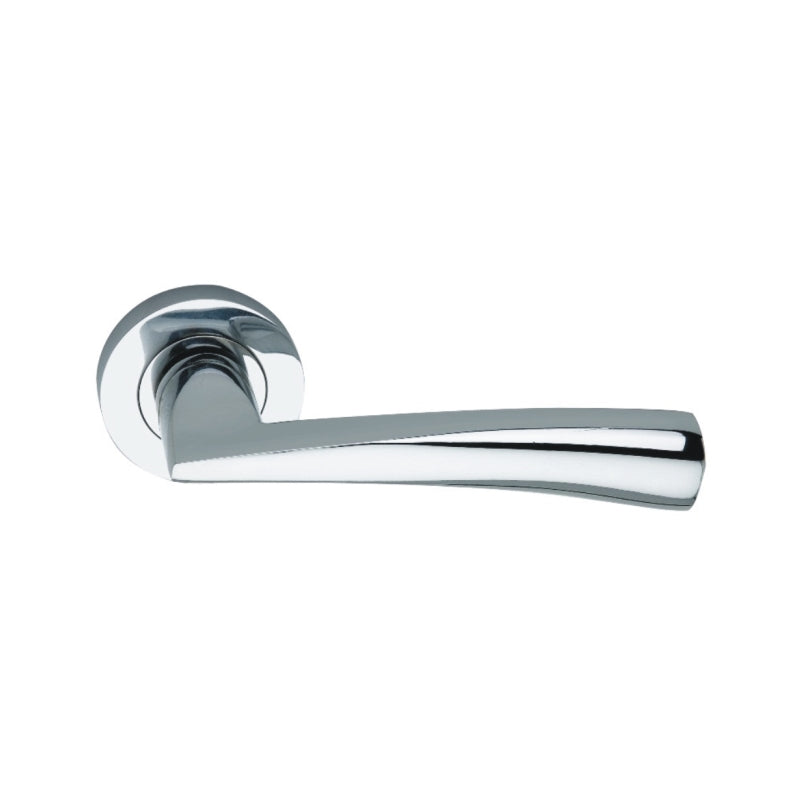 Spira Brass - Lego Lever Door Handle  - Polished Chrome - SB1302PC - Choice Handles