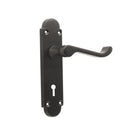 Spira Brass - Oakley Lock Lever Handle  - Matt Black - SB1401BLK - Choice Handles