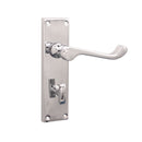 Spira Brass - Victorian Scroll Privacy Lever Handle 150mm  - Polished Chrome - SB1422PC - Choice Handles