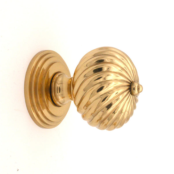 Spira Brass - Burcot Mortice Door Knob  - Polished Brass - SB2101PB - Choice Handles