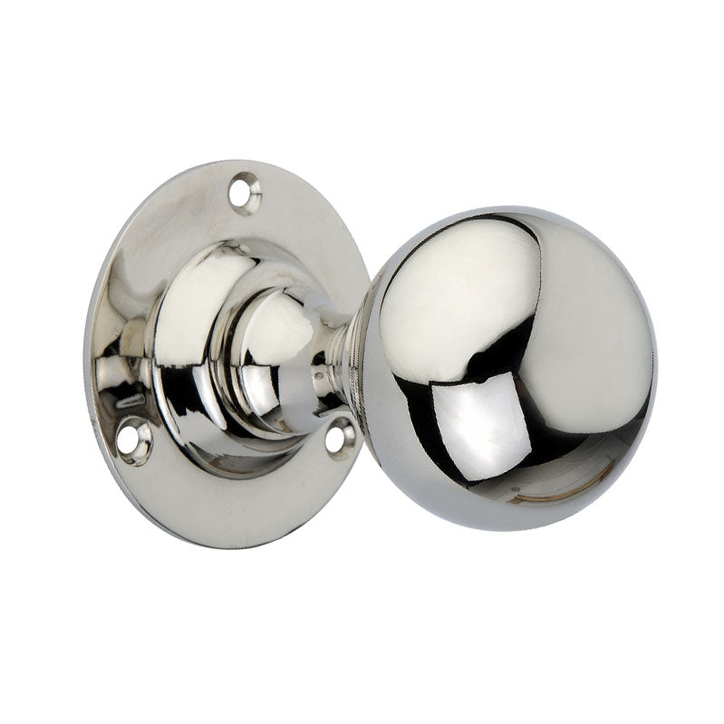 Spira Brass - Ball Door Knob  - Polished Nickel - SB2102PN - Choice Handles