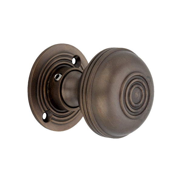 Spira Brass - Bloxwich 50mm Rim/Mortice Door Knob  - Aged Bronze - SB2103ABZ - Choice Handles